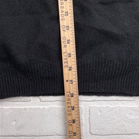 Club Room Sweater Mens XLarge Black Gray Argyle Lambswool Relaxed Classic Preppy - Picture 9 of 11